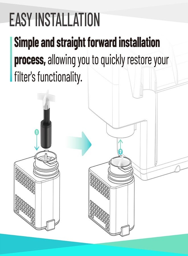 Ximoon 50 Impeller Assembly A634 Replacement for AquaClear 50 Power Filter Aqua Clear Aquarium Filters Part - Image 4